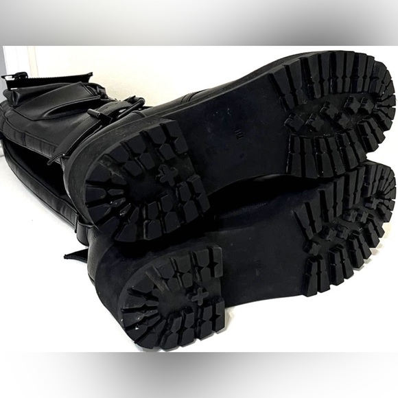 SOLD FB!!!Dollskill Vegan faux Obsidian combat black boots goth dolls kill punk - Picture 5 of 6